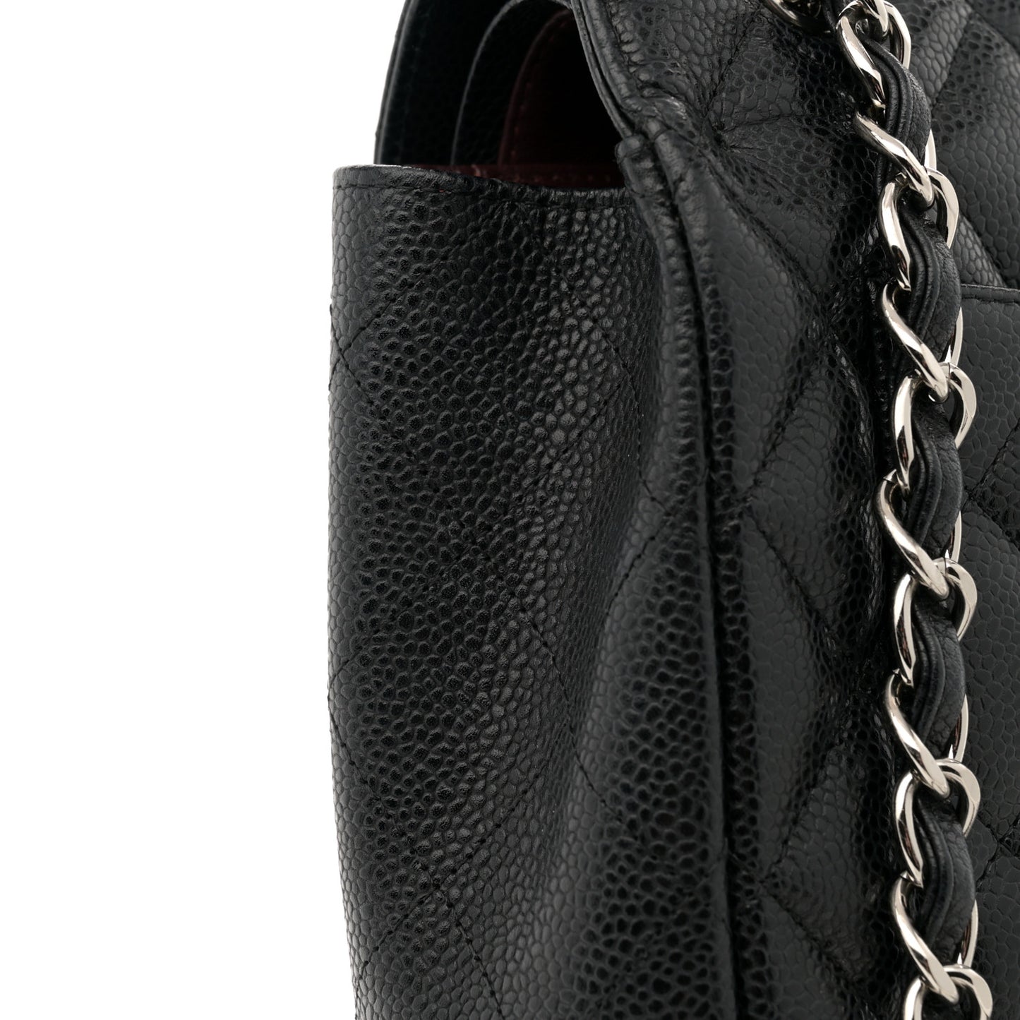 Caviar Quilted Maxi Double Flap Black