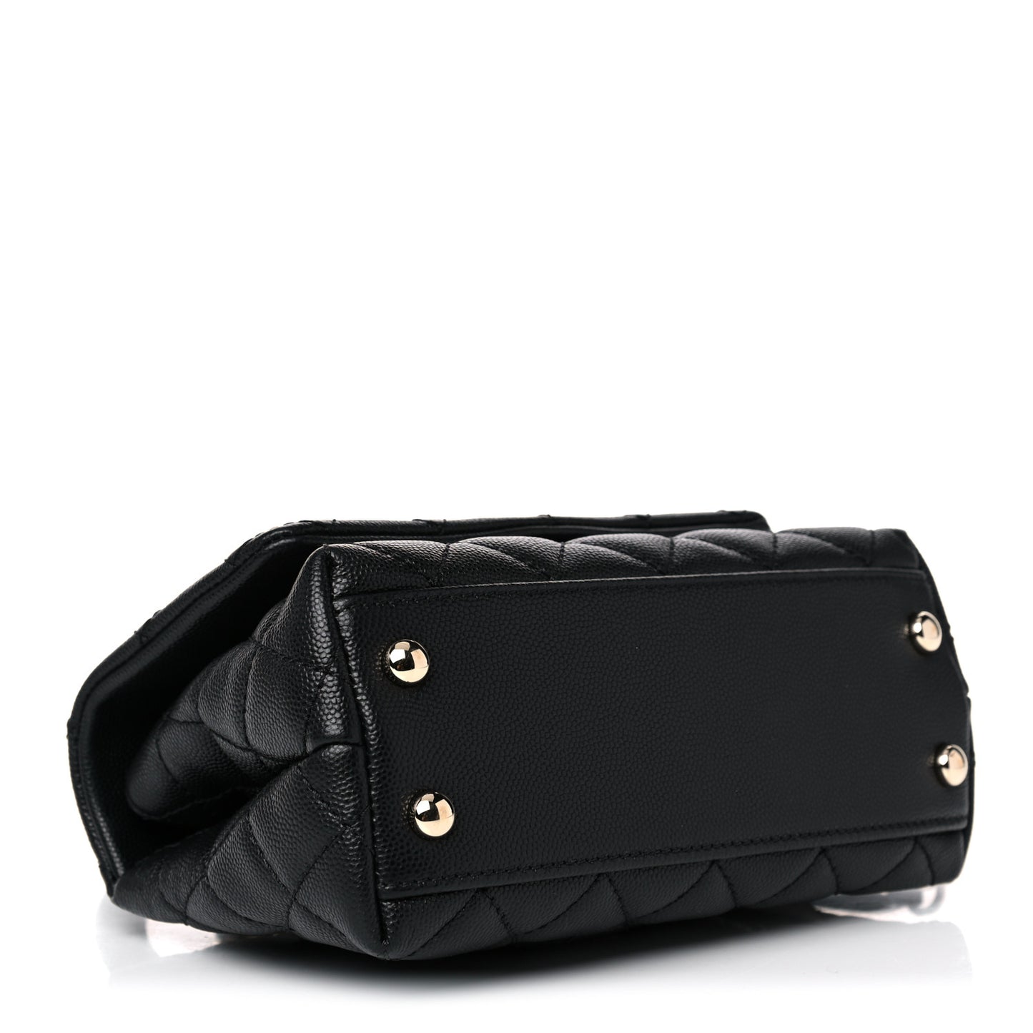 Caviar Quilted Extra Mini Coco Handle Flap Black