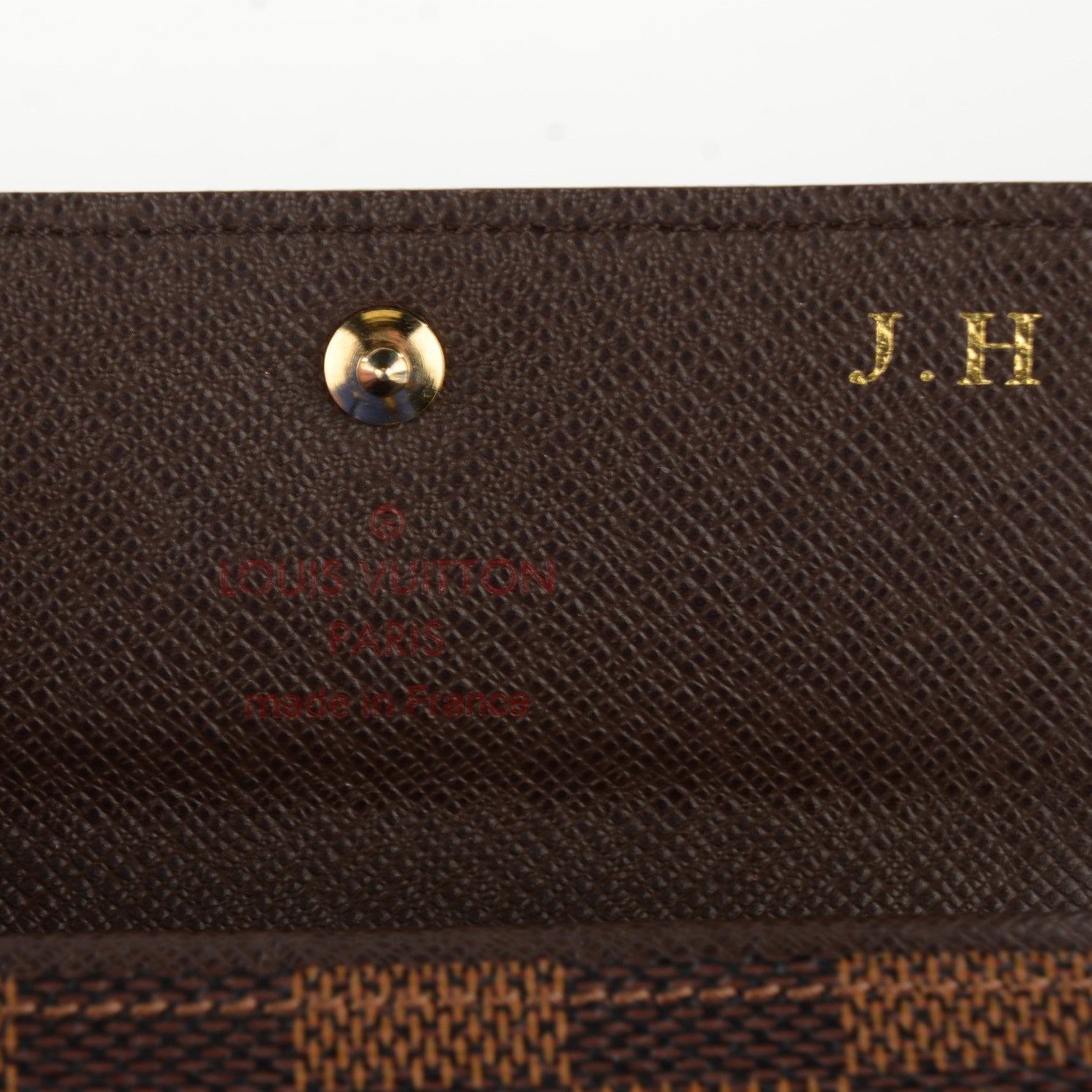 Louis Vuitton Damier Ebene Porte-Monnaie Plat Coin Purse 5 of 7