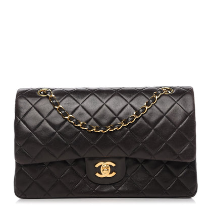 Chanel Lambskin Quilted Medium Double Flap Black 1 of 11