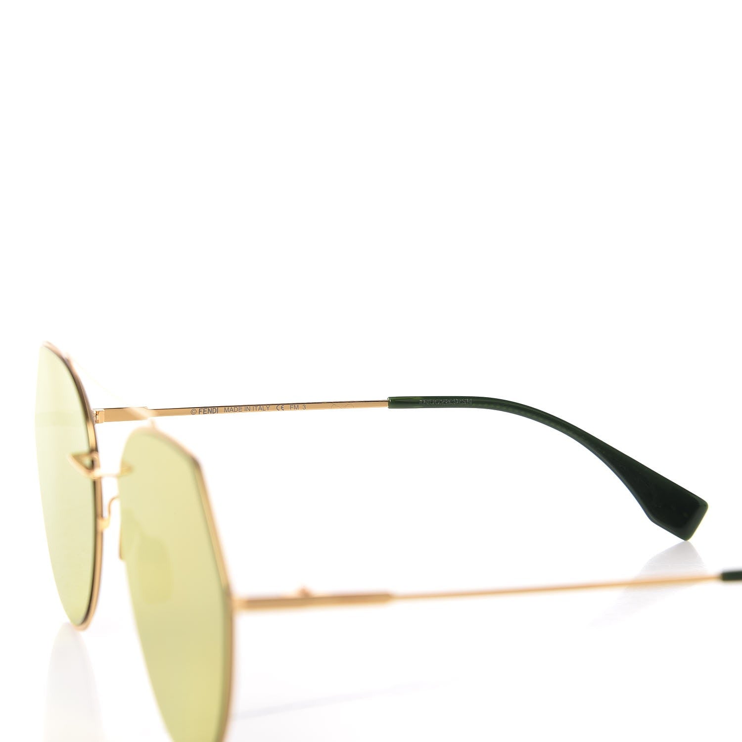 Fendi Metal Geometric Sunglasses FF 0194/S Gold 6 of 7