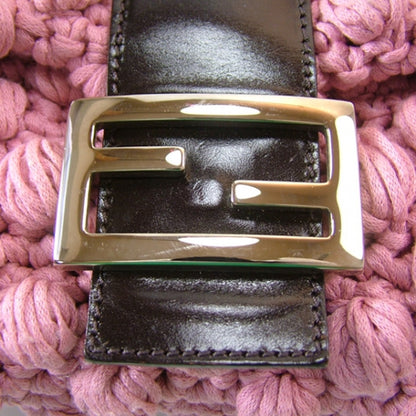 Fendi Woven Knit Baguette Pink 7 of 12