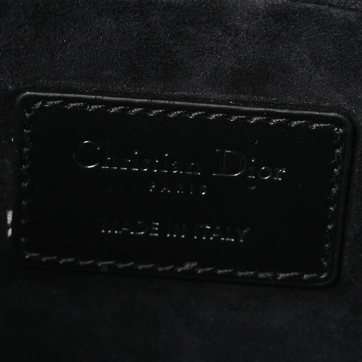 Calfskin Cannage Diamond Medium Lady D-Joy Black