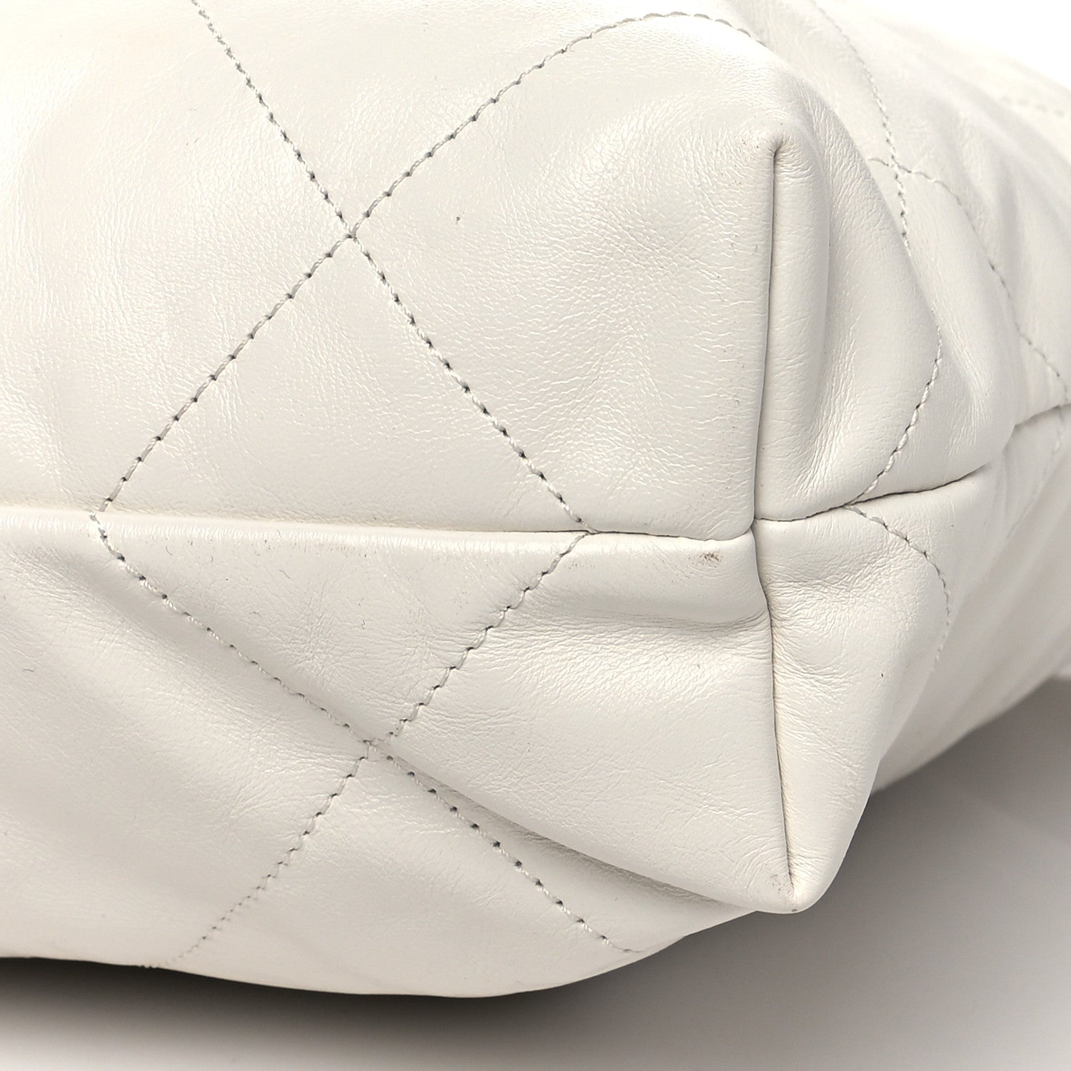 Chanel Shiny Calfskin Quilted Small Chanel 22 White 11 of 11