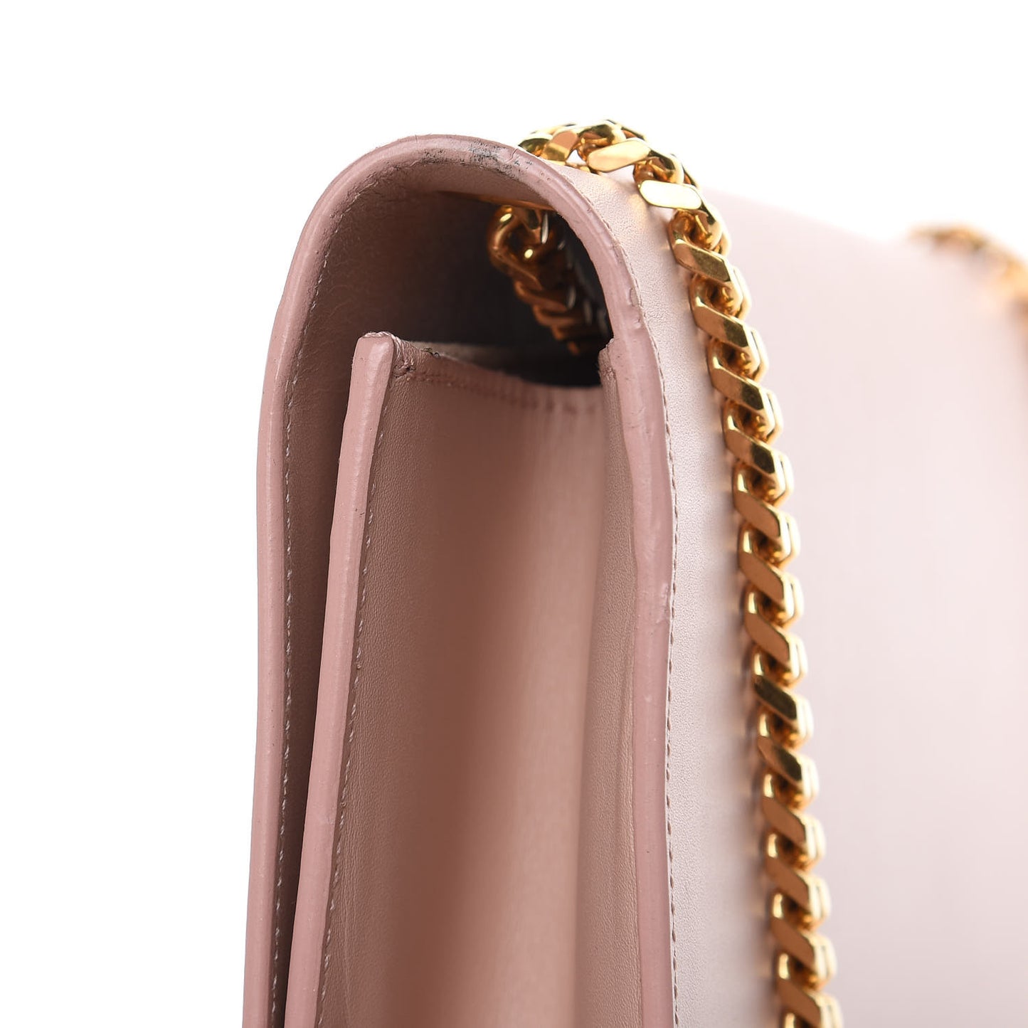 Smooth Calfskin Medium Classic Monogram Kate Tassel Satchel Pink