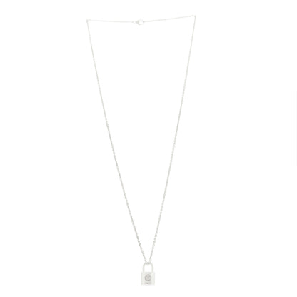 Louis Vuitton Sterling Silver Lockit Necklace 3 of 5