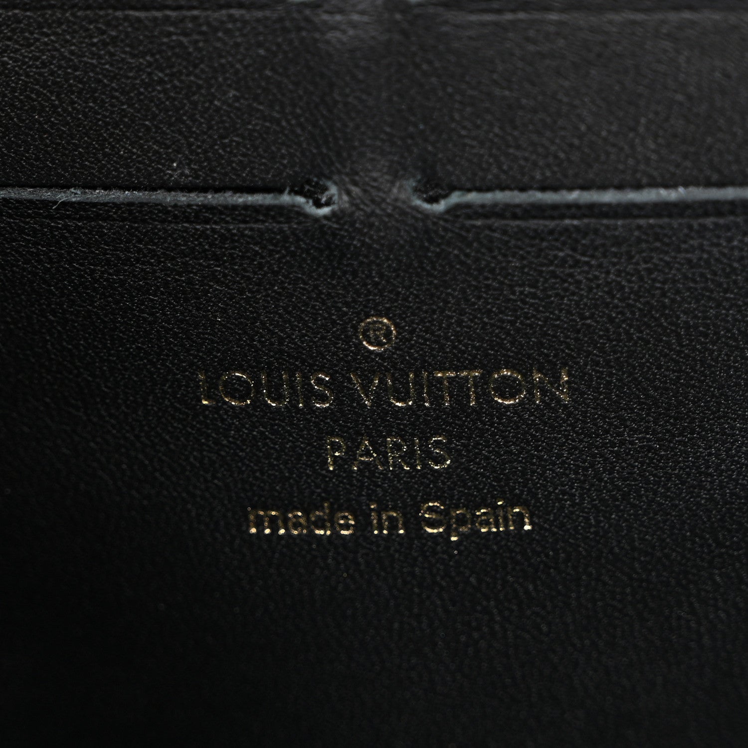 Louis Vuitton Damier Ebene Vavin Chain Wallet Black 6 of 17