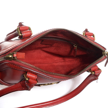 Gucci Leather Reins Bag Red 5 of 7