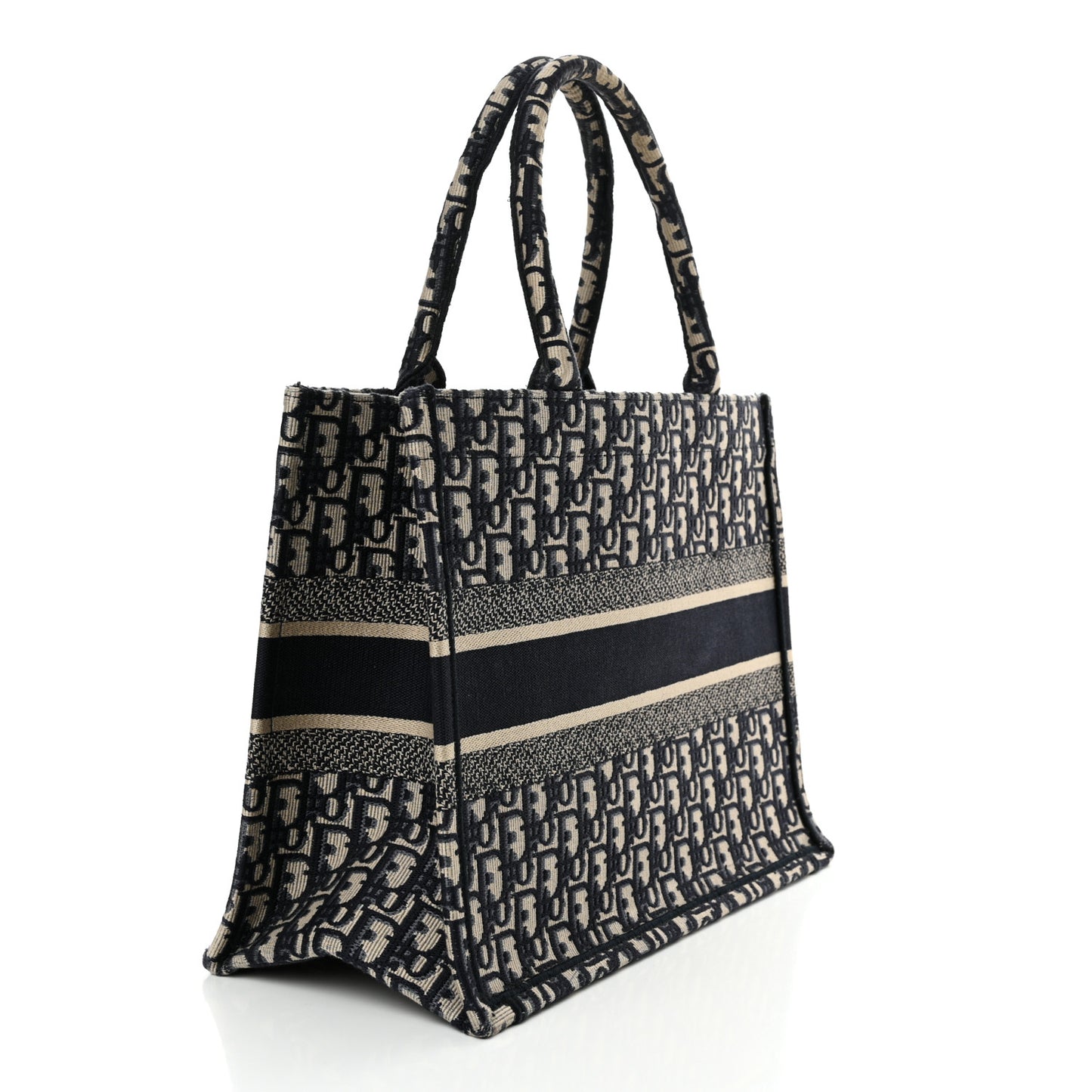 Oblique Medium Book Tote Blue Multicolor