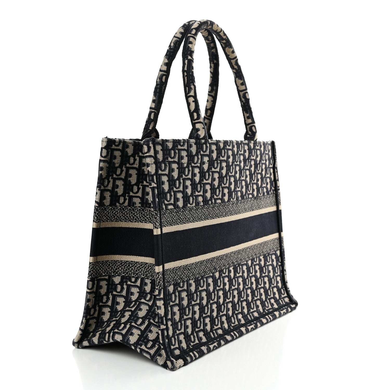 Christian Dior Oblique Medium Book Tote Blue Multicolor 3 of 12