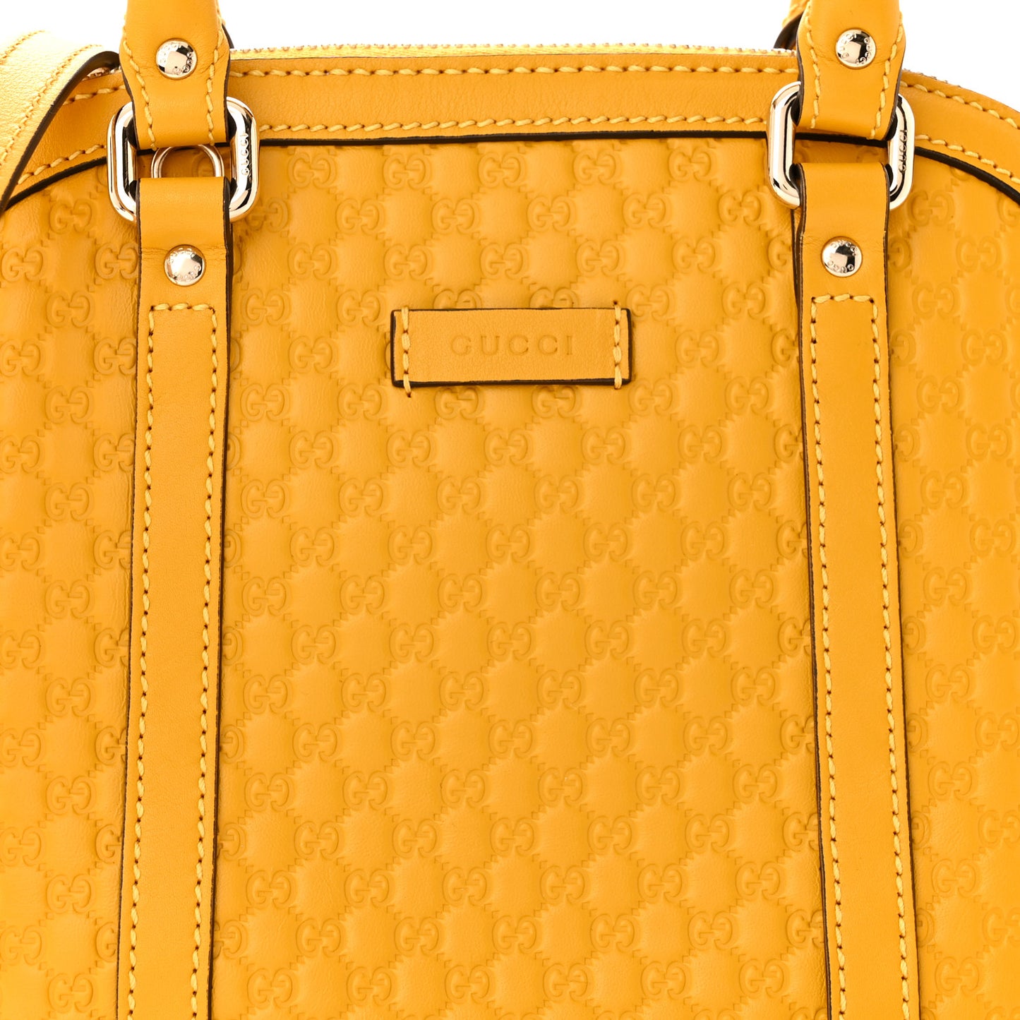 Soft Microguccissima Mini Dome Bag New Buttercup