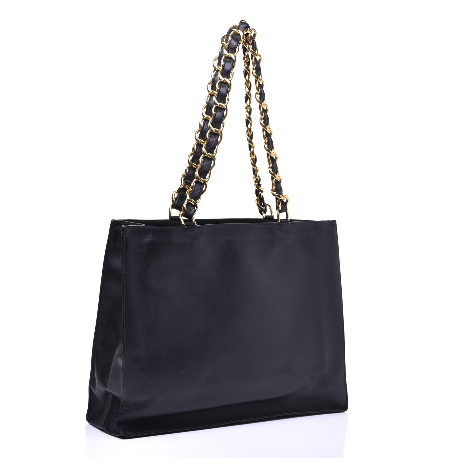 Chanel Lambskin CC Tote Black 3 of 13