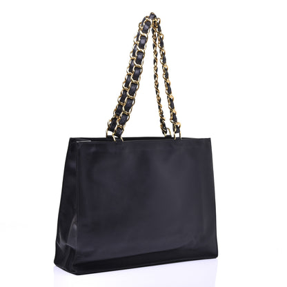 Chanel Lambskin CC Tote Black 3 of 13