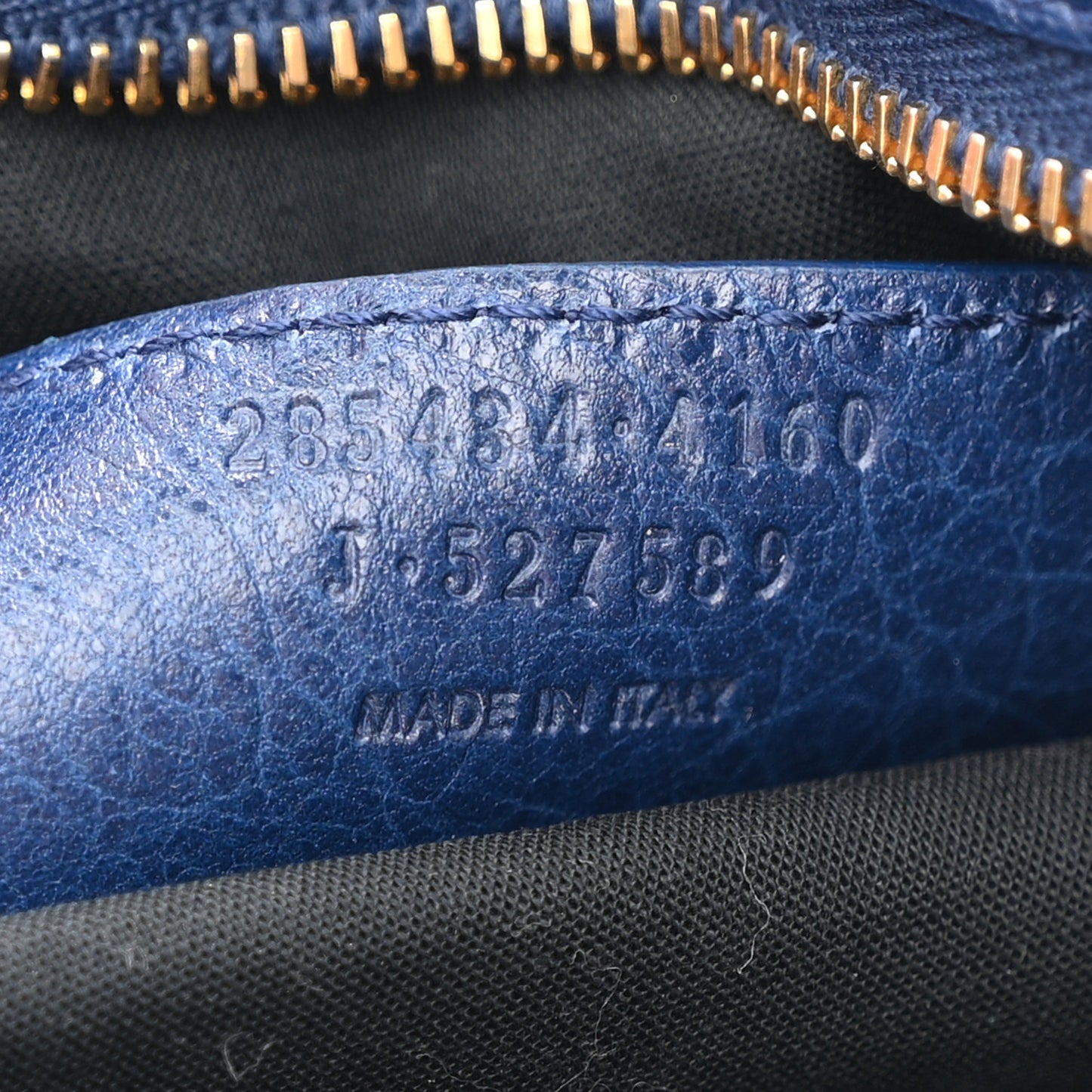Agneau Giant 12 Gold Hardware Town Bleu Mineral