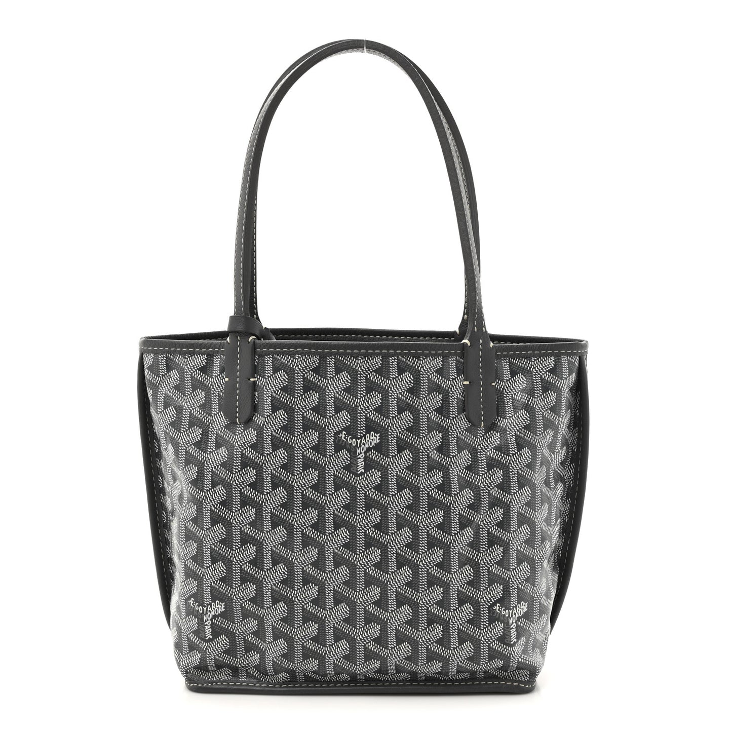Goyardine Reversible Mini Anjou Grey