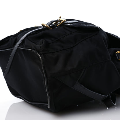 Prada Tessuto Nylon Soft Calfskin Backpack Black 10 of 13