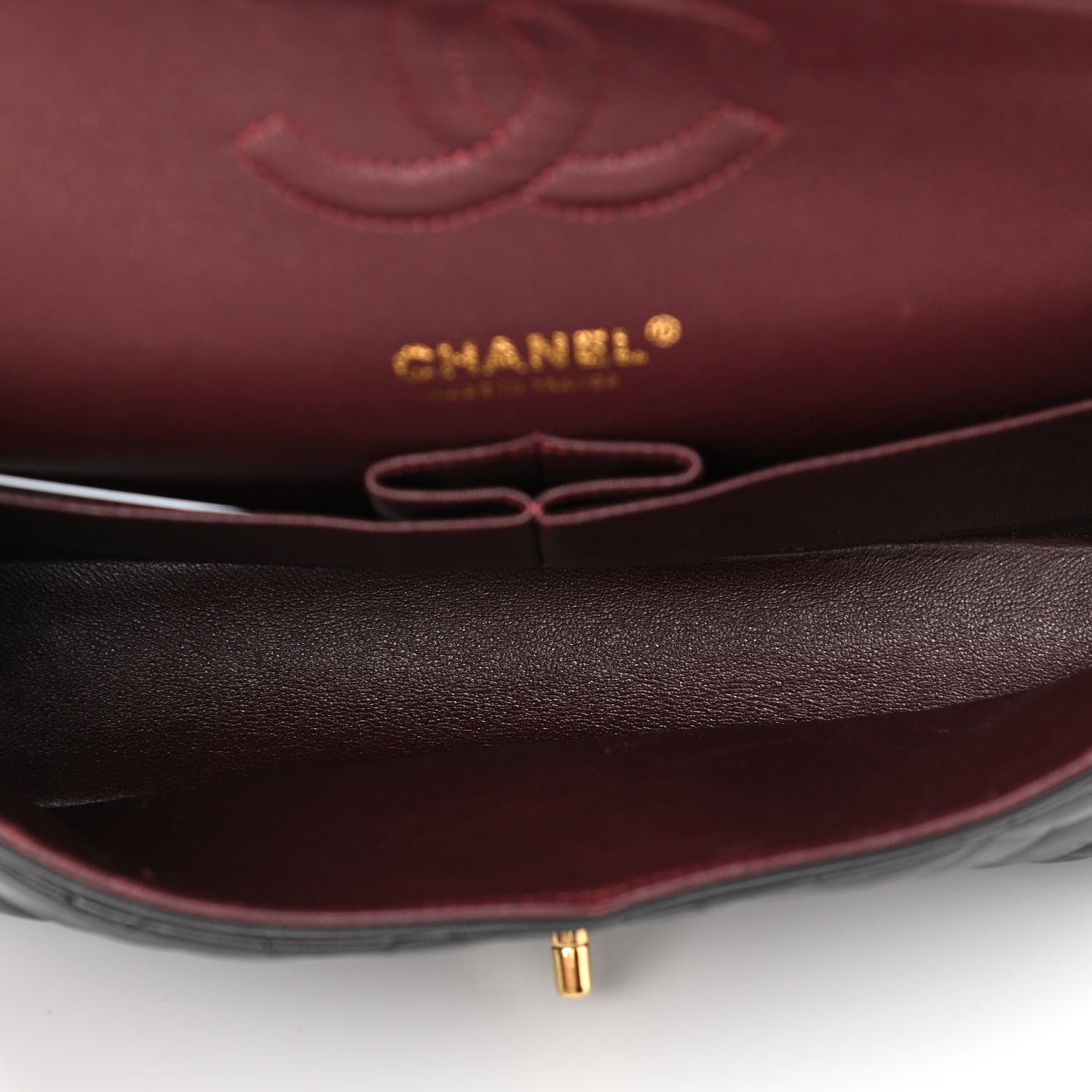 Chanel Lambskin Quilted Medium Double Flap Black 5 of 14
