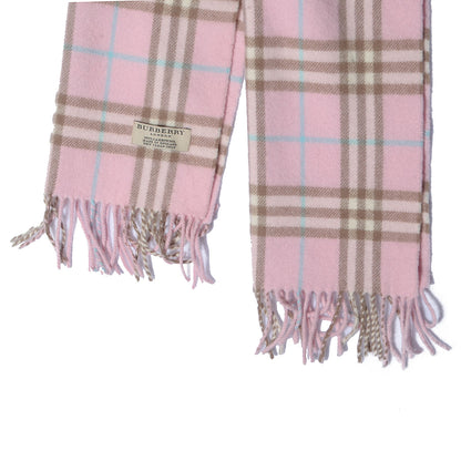 Burberry Wool Nova Check Scarf Pink 3 of 4
