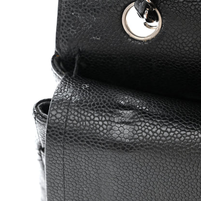 Chanel Caviar Quilted Medium Double Flap Black 13 of 20