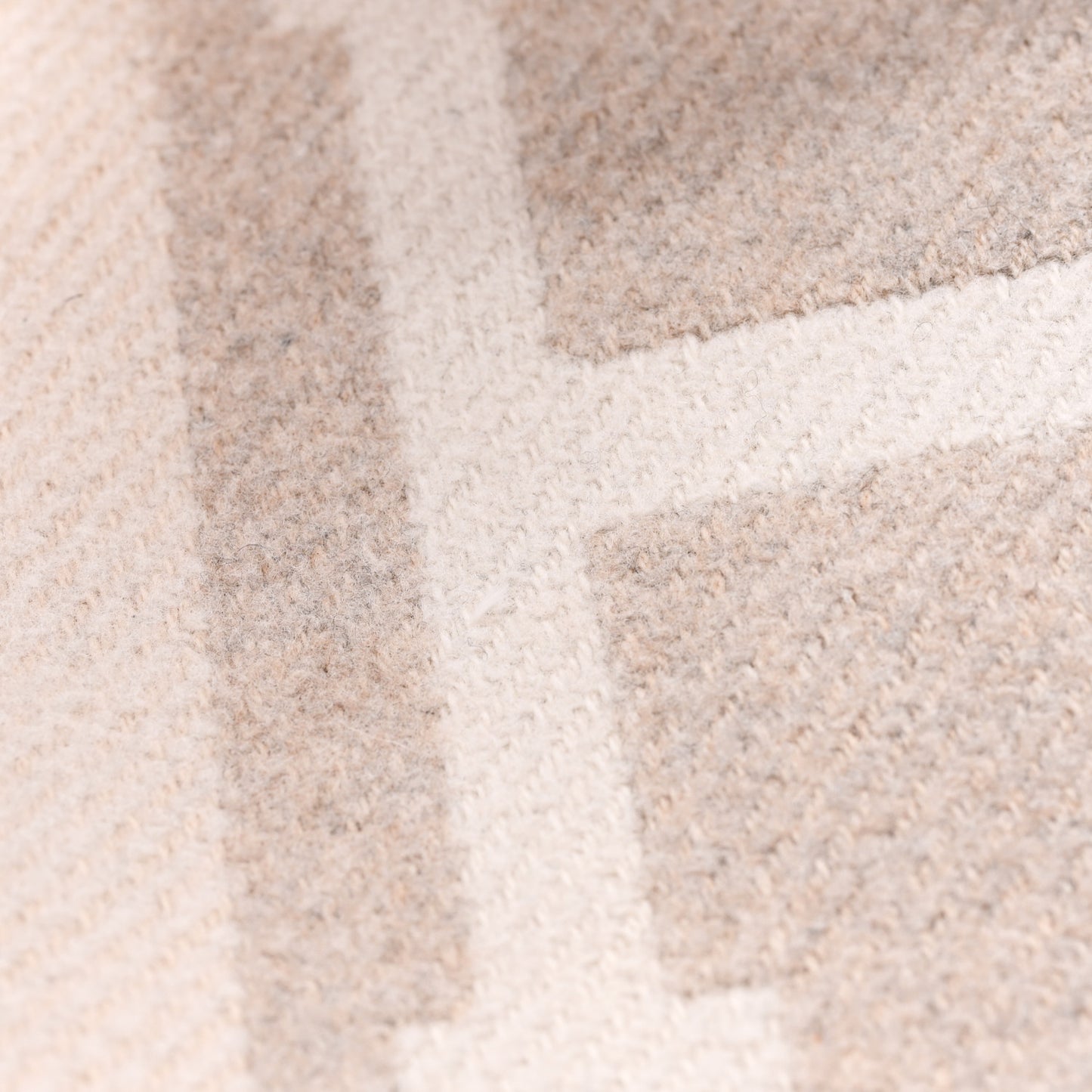 Wool Cashmere Avalon III Blanket Coco Camomille