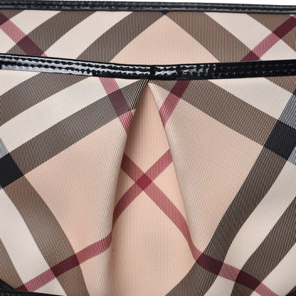 Burberry Patent Trim Nova Check Crossbody Black 9 of 9