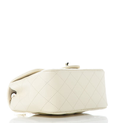Chanel Caviar Quilted Mini Square Flap White 4 of 10