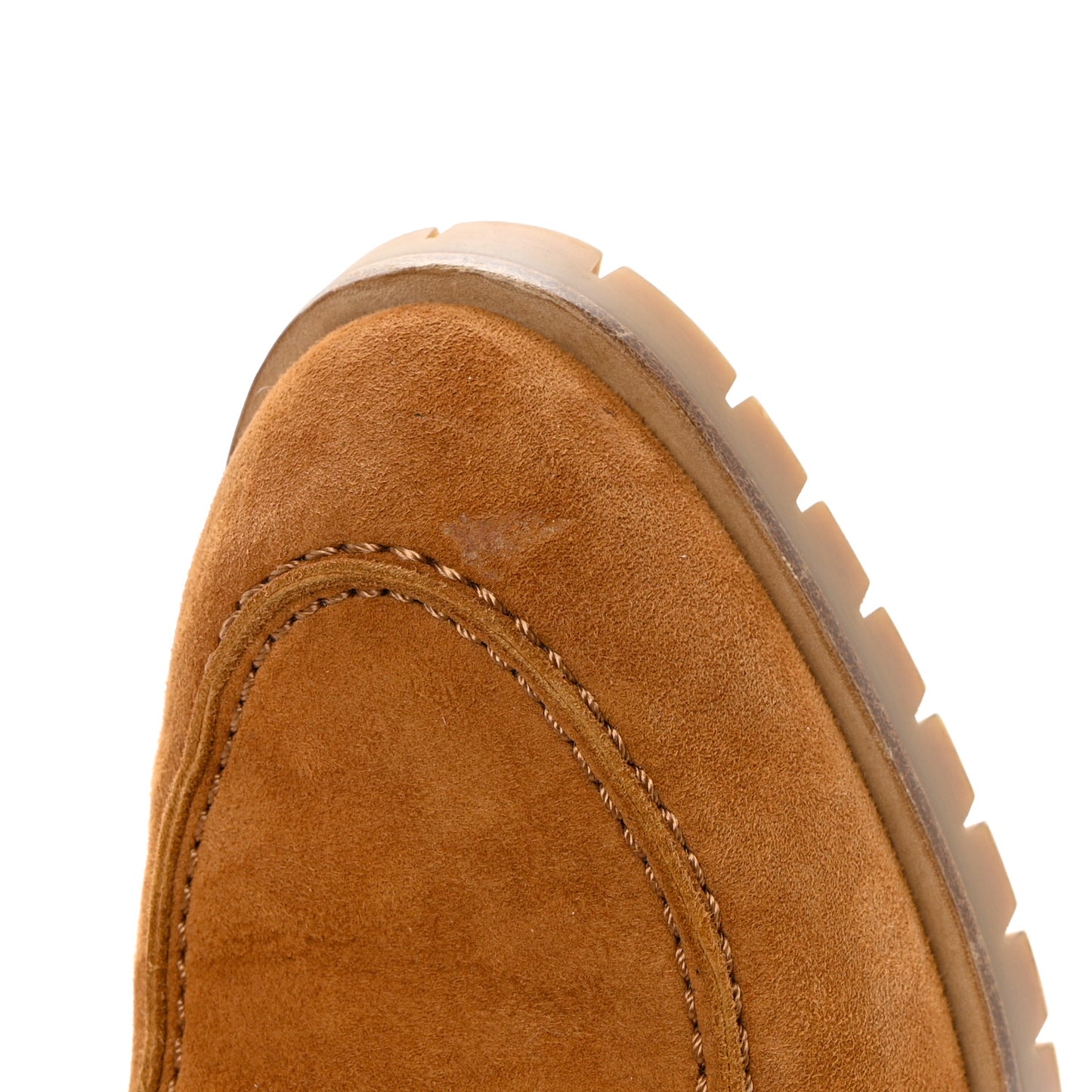 Suede Goatskin Womens Foch 60 Pumps 38.5 Naturel