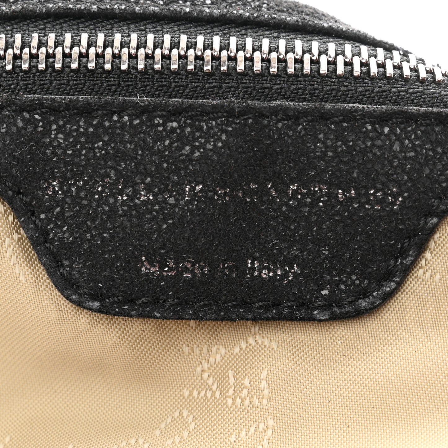 Shaggy Deer Small Falabella Fold Over Tote Black