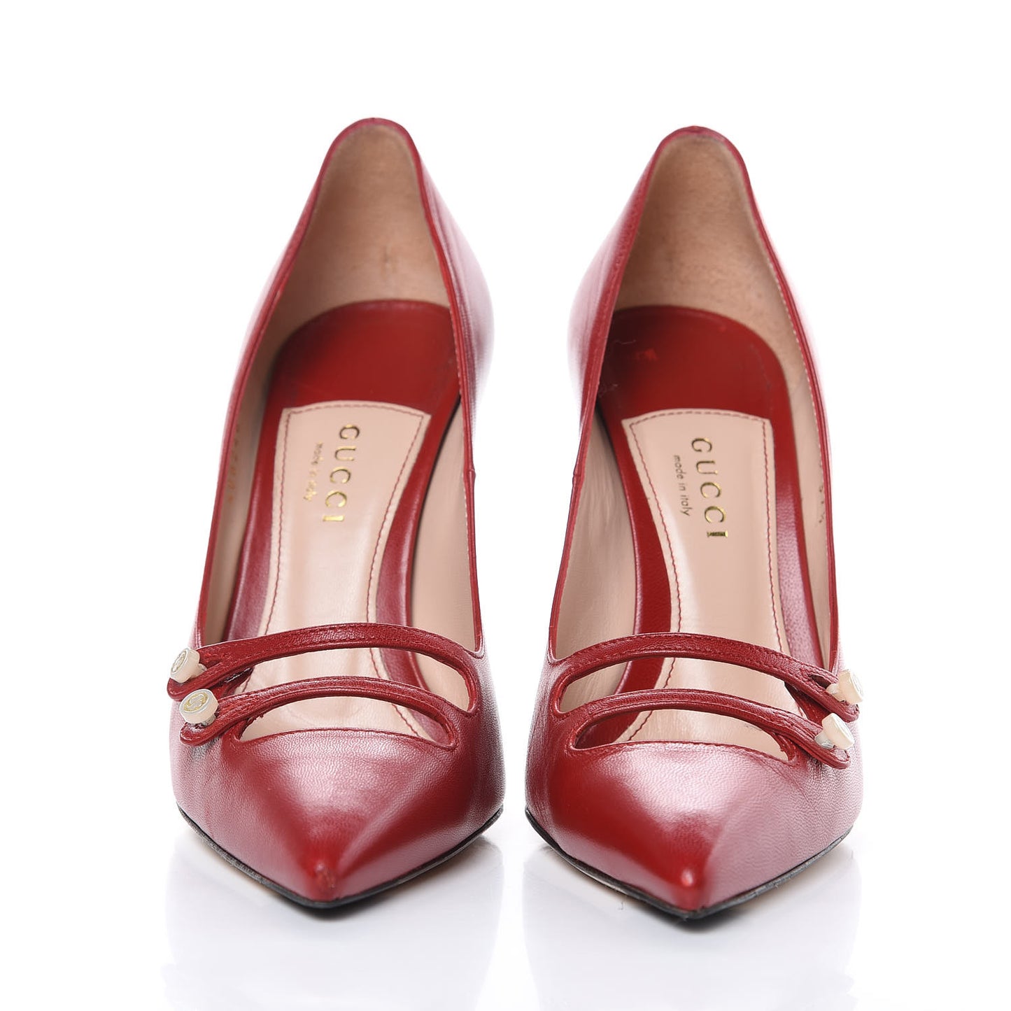 Malaga Kid Double Strap Pumps 37.5 Red