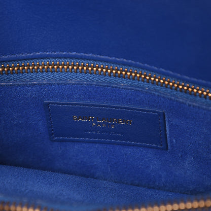 Saint Laurent Calfskin Small Sac De Jour Blue Majorelle 6 of 8