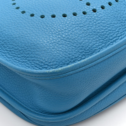 Hermes Taurillon Clemence Evelyne III PM Bleu Zanzibar 11 of 18