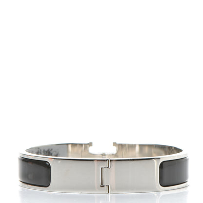 Hermes Enamel Narrow Clic Clac H Bracelet Black 3 of 6