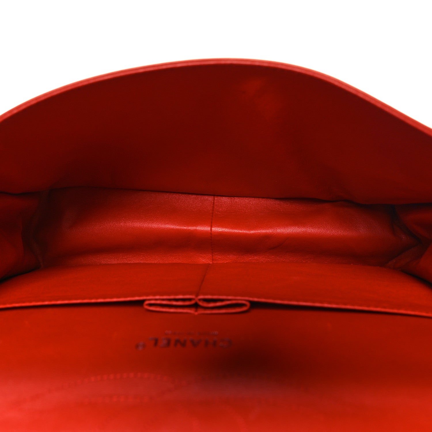 Chanel Lambskin Quilted Jumbo Double Flap Red 5 of 13