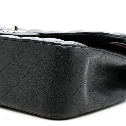 Chanel Caviar Quilted Jumbo Double Flap Black 10 of 11