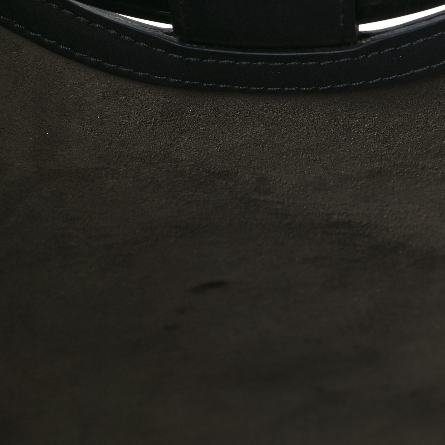 Glazed Fabric Vitello Century Plexiglass FF 1974 Stamp Patch Medium Runaway Shopper Tote Mogano Panna Black