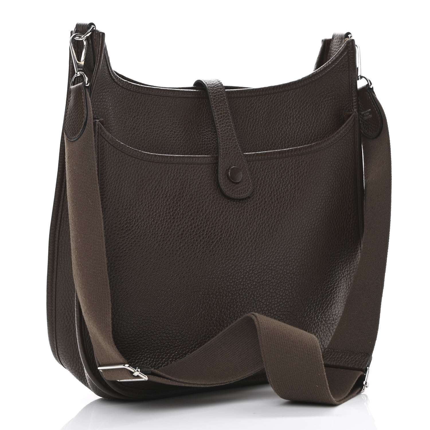 Hermes Taurillon Clemence Evelyne III GM Chocolate 3 of 11