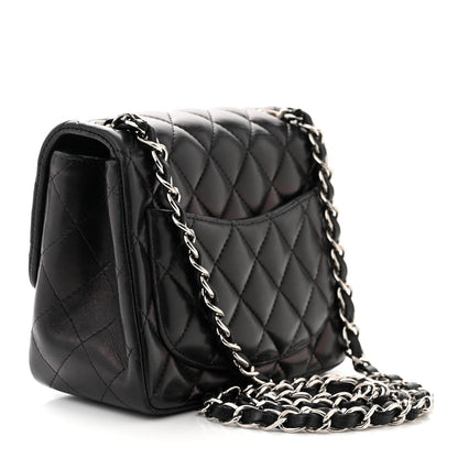 Chanel Lambskin Quilted Mini Square Flap Black 3 of 11