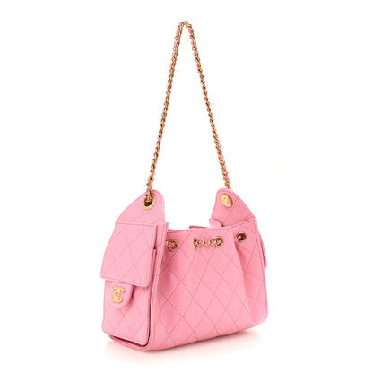 Chanel Caviar Quilted Mini Chanel 25 Handbag Pink 3 of 11