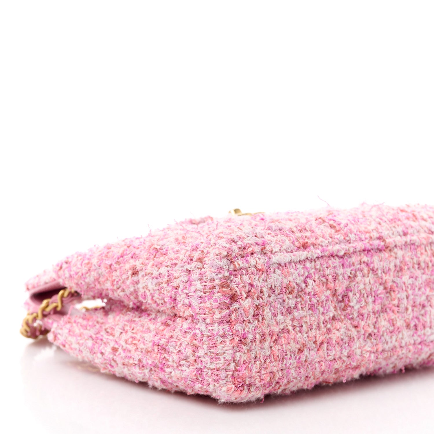 Chanel Tweed Quilted Nano Kelly Shopper Pink 11 of 13