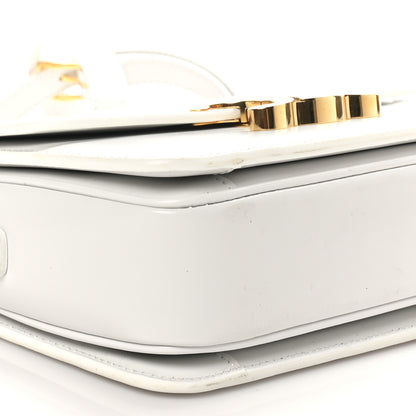 Celine Shiny Calfskin Teen Triomphe Arctic White 8 of 9