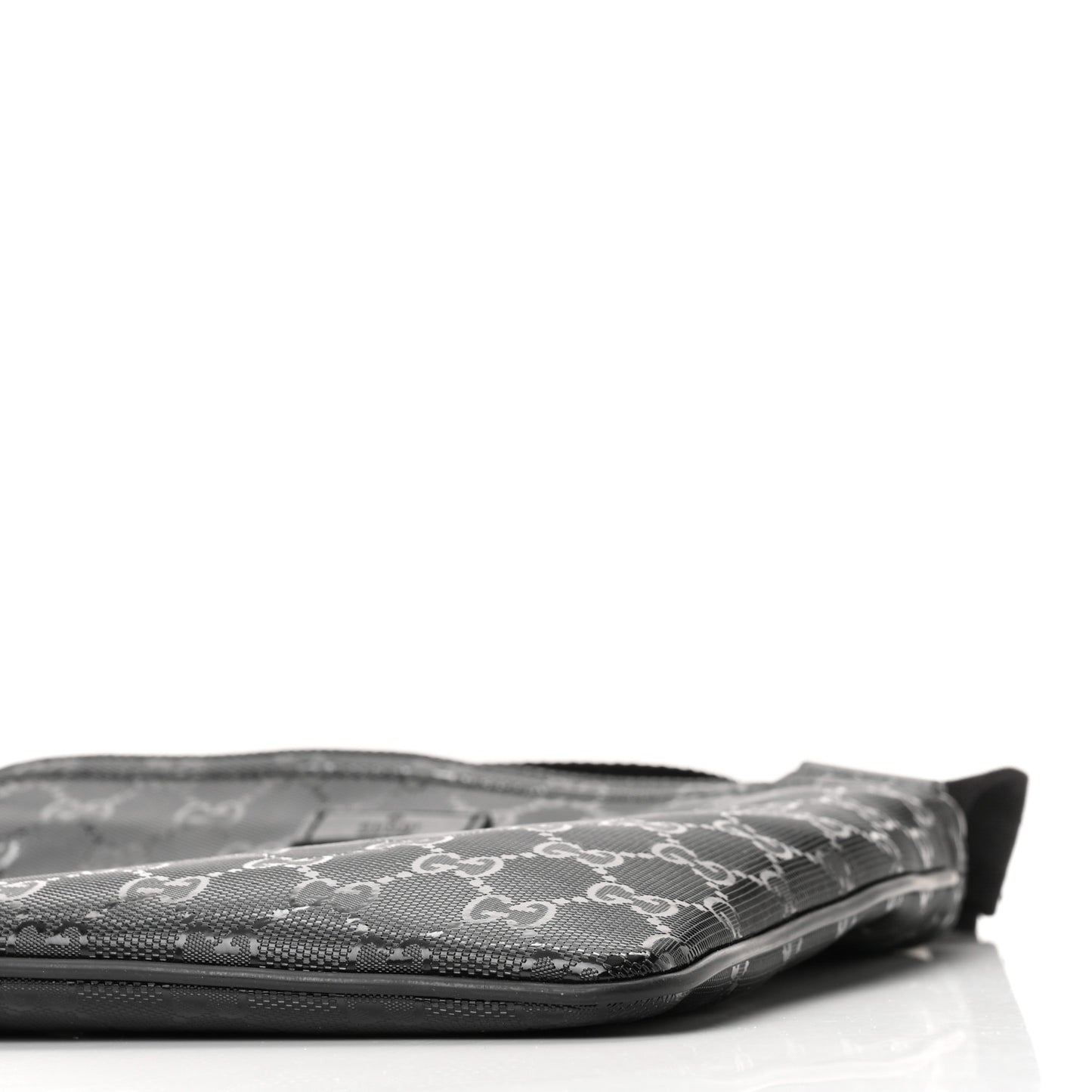 Imprime Monogram Small Flat Messenger Bag Black