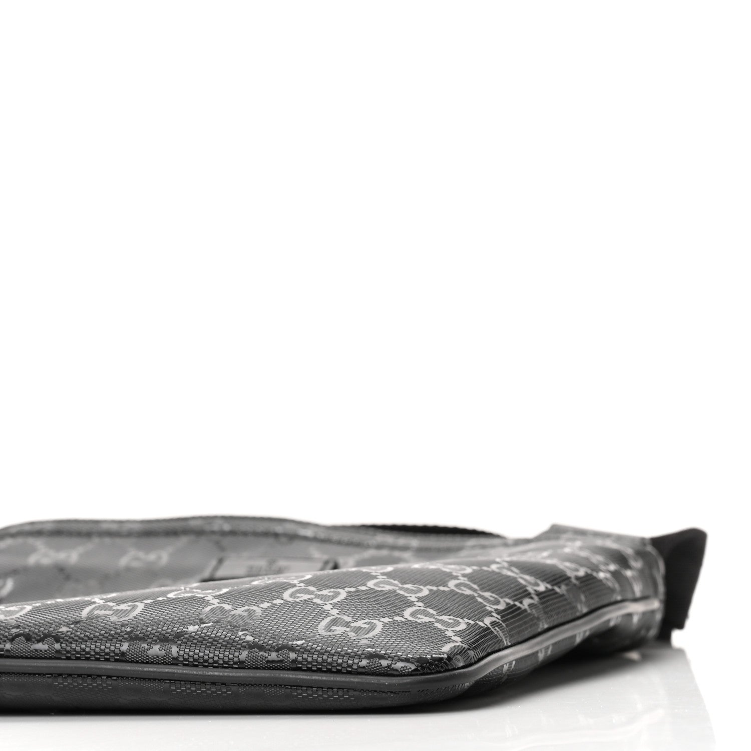 Gucci Imprime Monogram Small Flat Messenger Bag Black 9 of 9