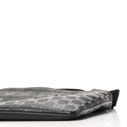 Gucci Imprime Monogram Small Flat Messenger Bag Black 9 of 9