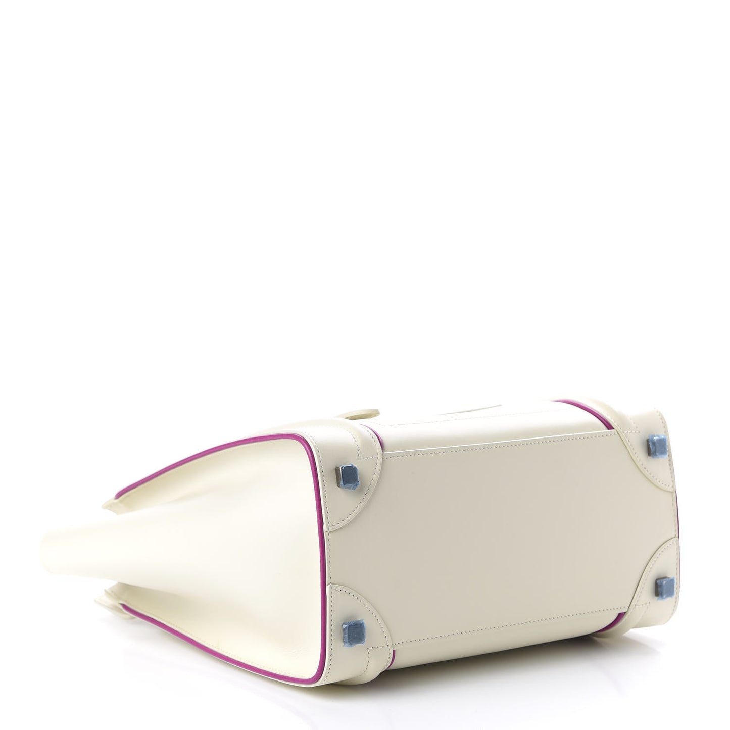 Smooth Calfskin Micro Luggage White Magenta