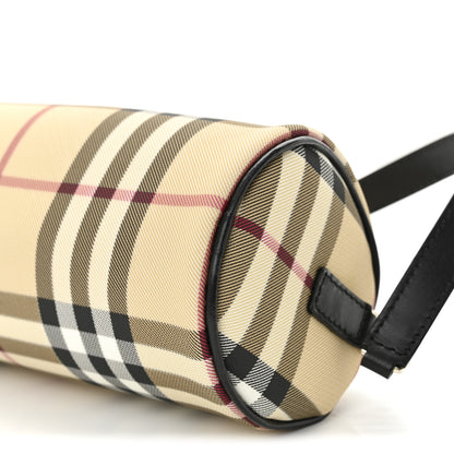 Burberry Vintage Check Calfskin Mini Barrel Bag Beige Black 9 of 9
