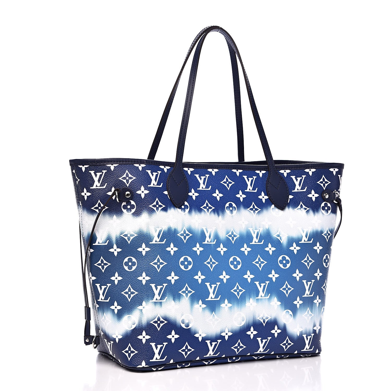 Louis Vuitton Monogram Escale Neverfull MM Blue 3 of 9