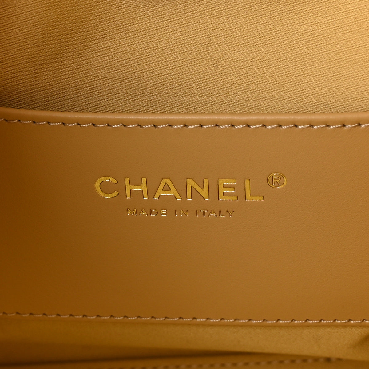 Metallic Caviar Quilted Small Chanel 25 Handbag Gold