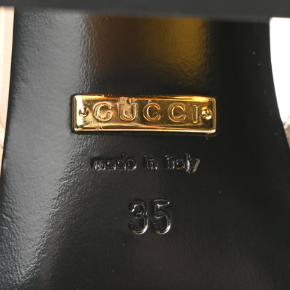 Gucci Malaga Kid Horsebit 75mm Slingback Pumps 35 Skin Rose 7 of 9