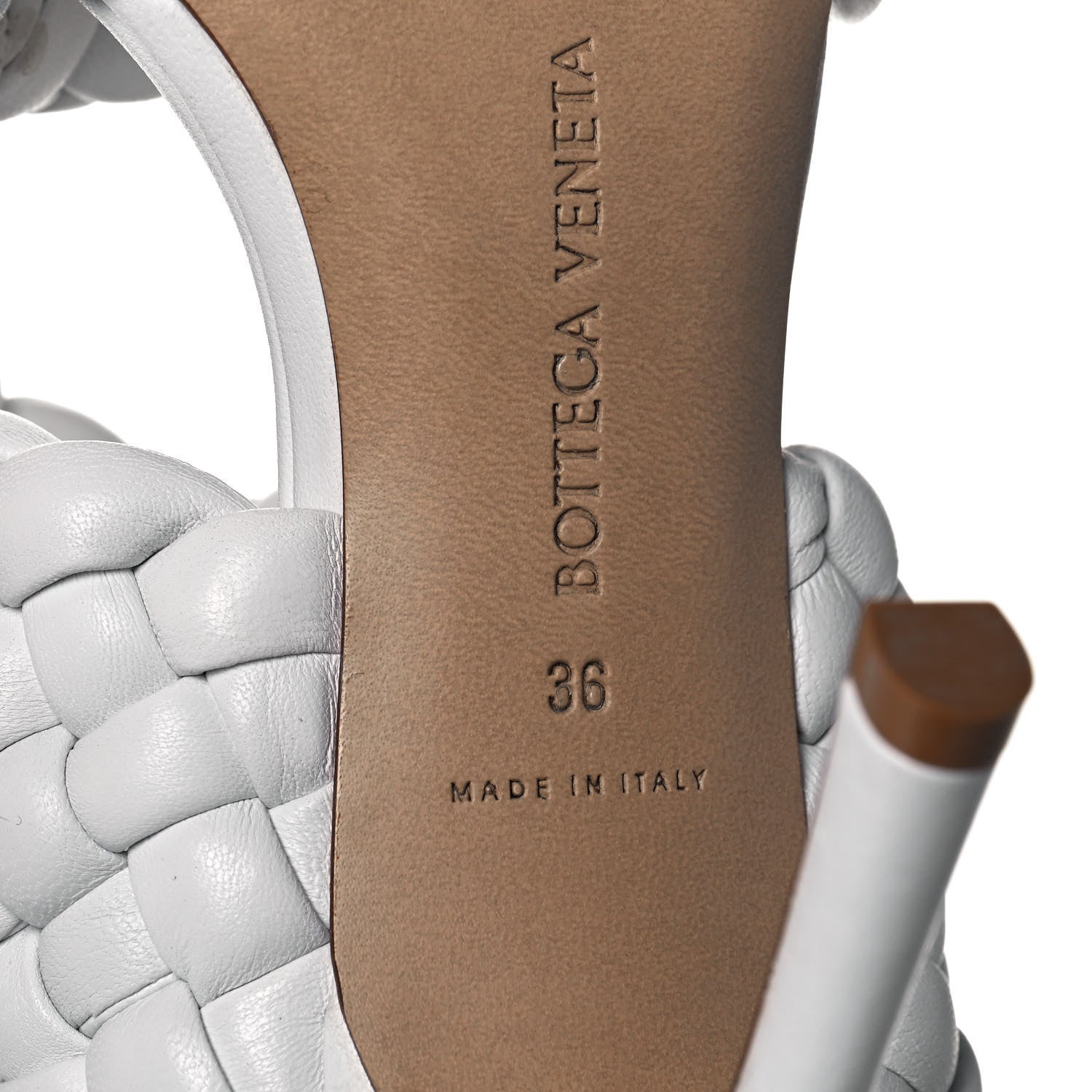 Bottega Veneta Nappa Twisted Padded Intrecciato Curve Slide Sandals 36 Optic White 6 of 8