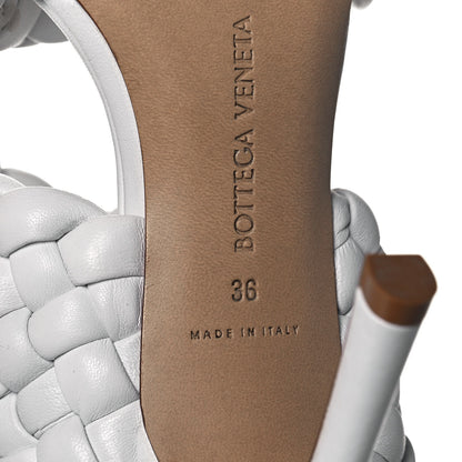Bottega Veneta Nappa Twisted Padded Intrecciato Curve Slide Sandals 36 Optic White 6 of 8